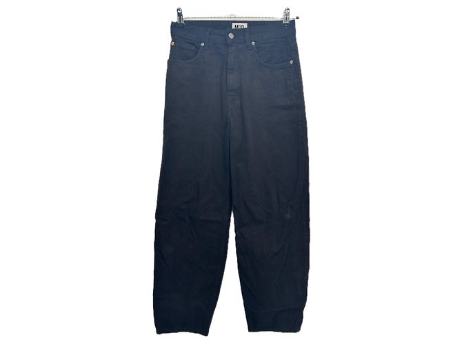 Autre Marque MUD JEANS Schwarze Jeans aus Baumwolle Größe 25