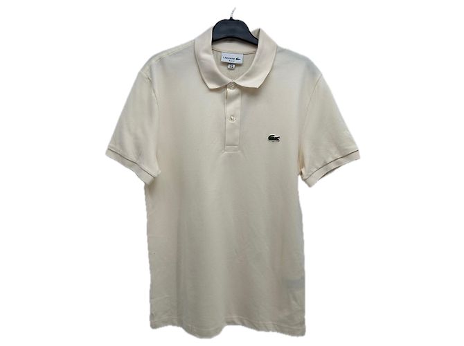Polo Lacoste Beige de Algodón M