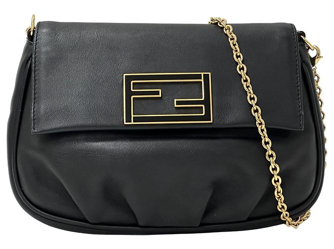 Fendi Handtasche aus schwarzem Leder