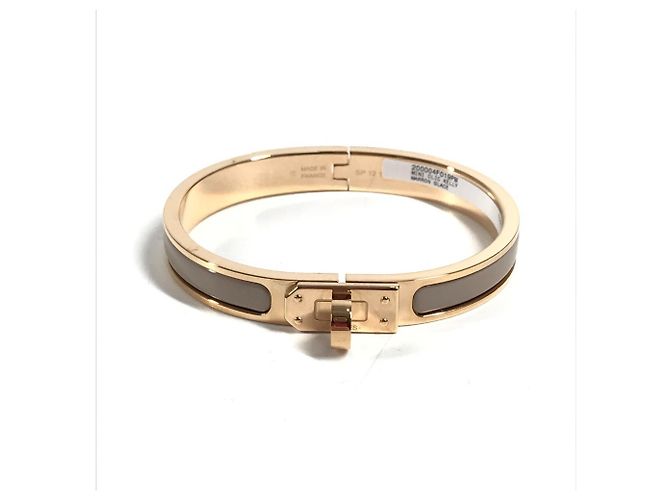 Hermès Pulseira Clic Hermes Bege