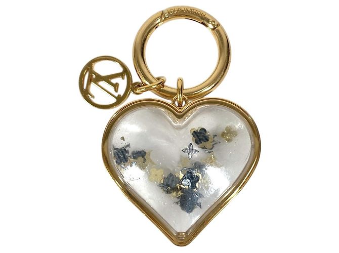Chaveiro Heart Louis Vuitton Dourado