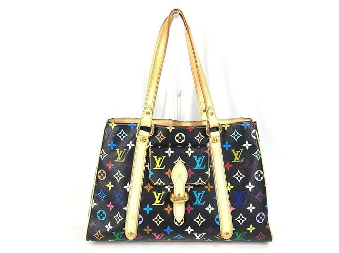 Borsa Tote Louis Vuitton Monogram Multicolor Aurelia MM Nero Multicolore