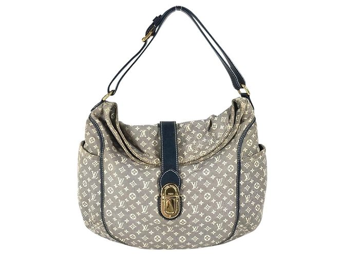 Borsa a Spalla Louis Vuitton Monogram Idylle Romance Nero Blu navy