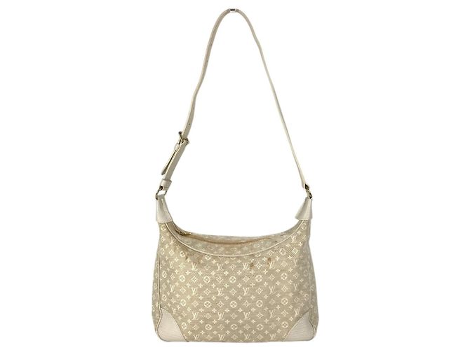 Bolsa de Ombro Louis Vuitton Monogram Mini Lin Boulogne Bege