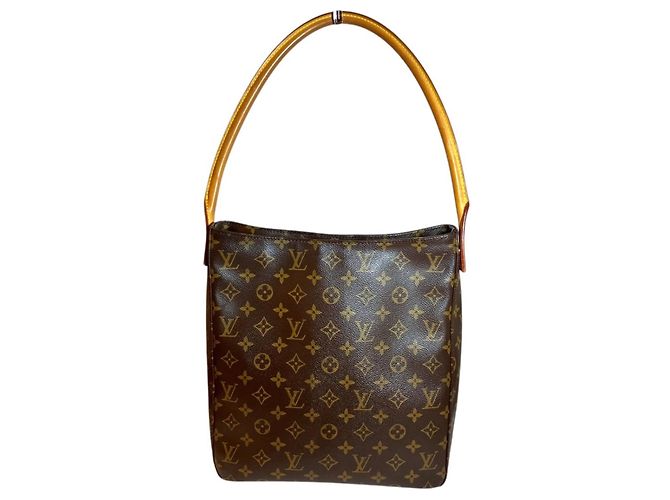 Bolso de Hombro Louis Vuitton Looping GM Castaño
