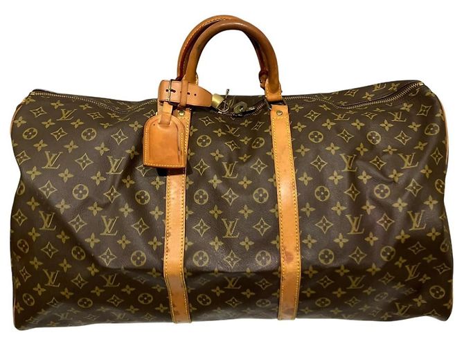 Sac Boston Louis Vuitton Keepall 60 Marron