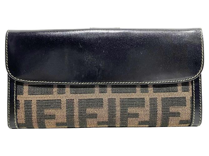 Fendi Long Wallet - Zucca Pattern Brown
