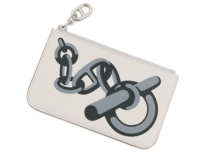 Hermès Hermes Swift Leather Card Case White