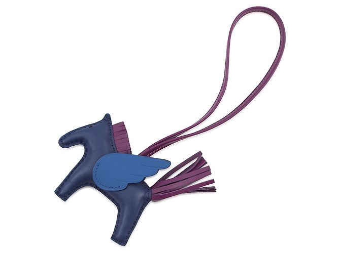 Hermès Hermes Rodeo PM Pegasus Blue Saphir Taschenanhänger Blau