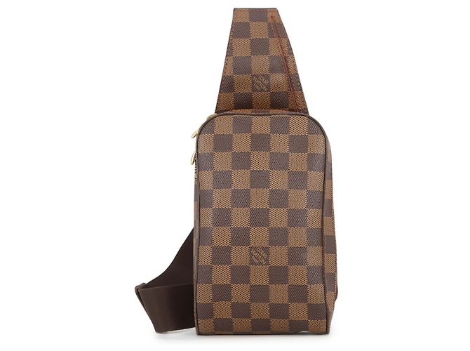 Borsa a tracolla Louis Vuitton Damier Ebene Marrone