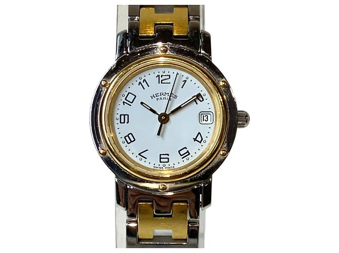 Hermès Relógio Hermes Clipper Two-Tone