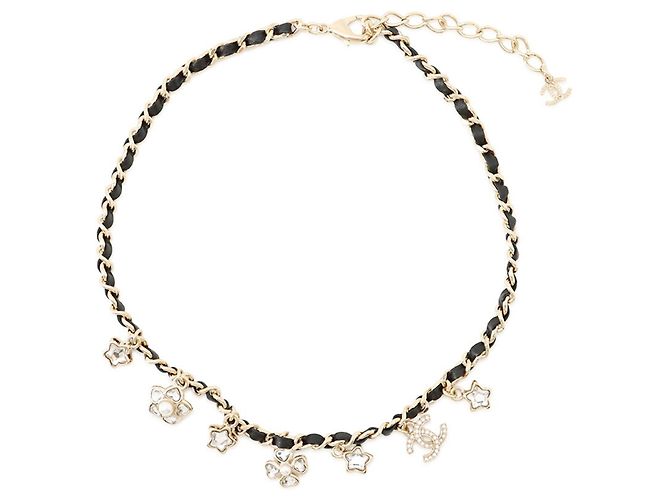 Collana Chanel con strass Nero D'oro 