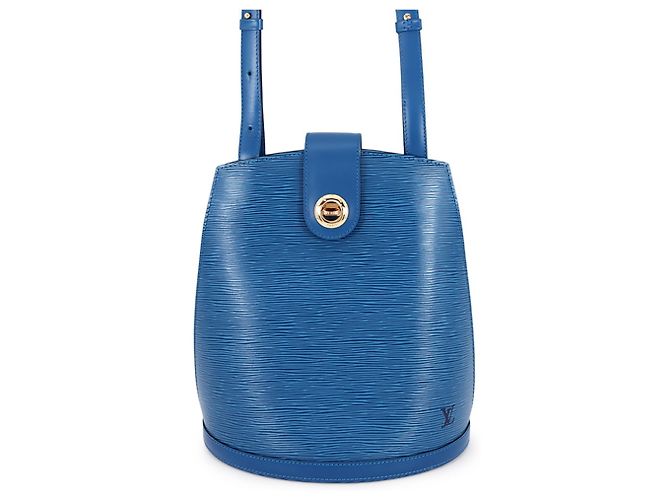 Borsa a Spalla Louis Vuitton Epi Cluny Blu