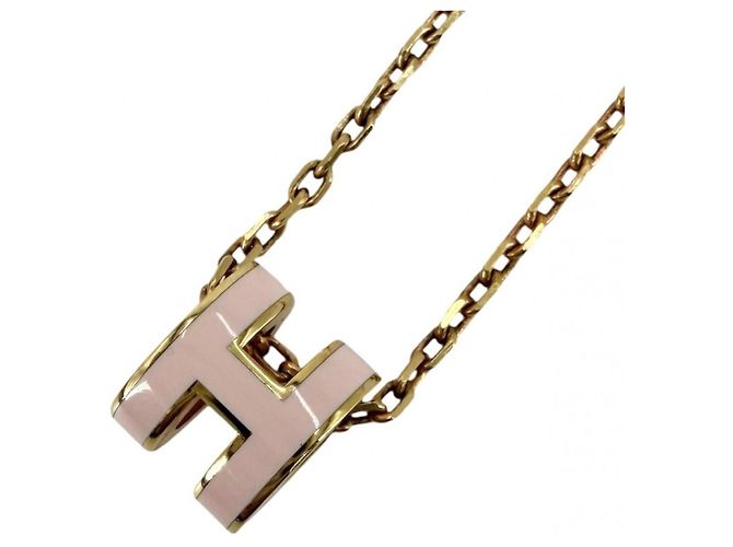 Collana Pop H Mini da donna Hermès Rosa D'oro 