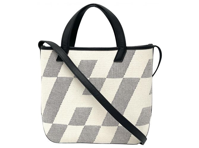 Hermès Borsa Hermes H En Billet 27 Borsa a tracolla Nero Beige