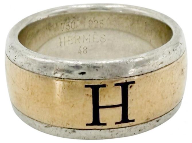 Ring Hermès Anel de banda para mulher Hermes em prata e ouro