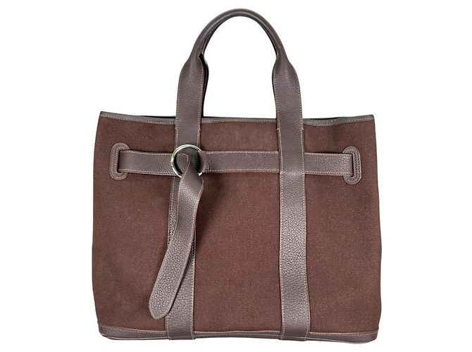 Hermès Sac cabas Hermes Petite Ceinture MM Marron