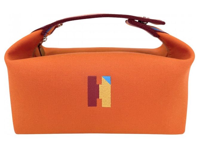 Hermès Sac à main Hermes Bride à Black H Pavillon PM Orange