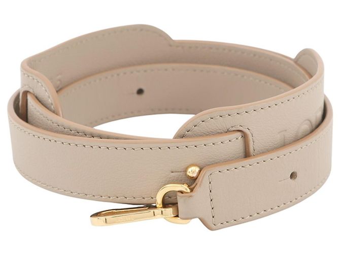 Loewe Leather Shoulder Strap Sand