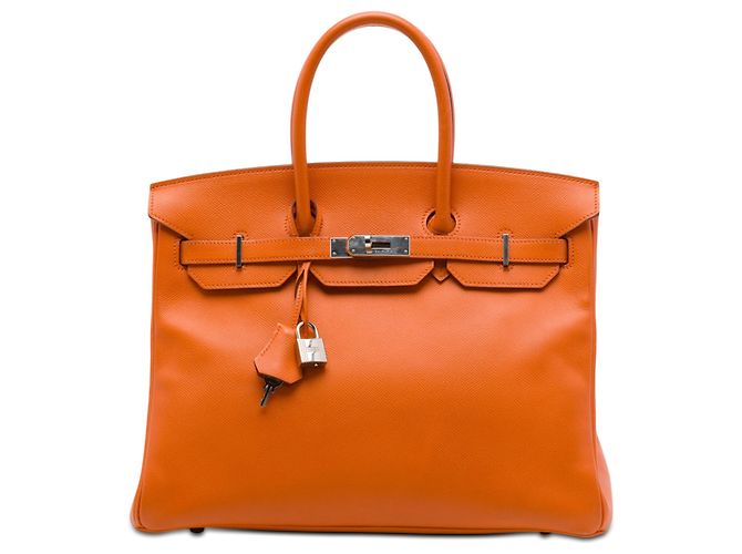 Hermès Orange Epsom Birkin Retourne 35