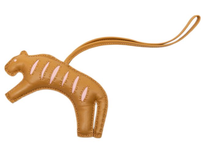 Charm per borsa Rooroo in agnello Milo marrone Hermès