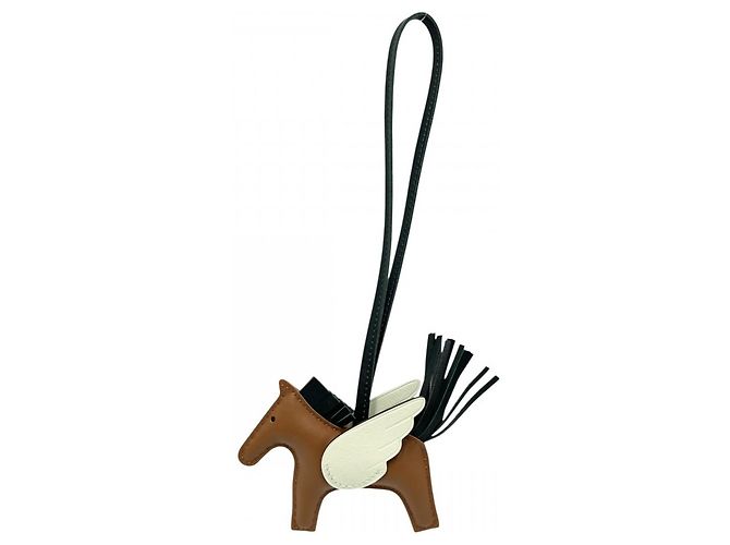 Hermès Chaveiro Hermes Rodeo Pegasus PM Marrom Verde