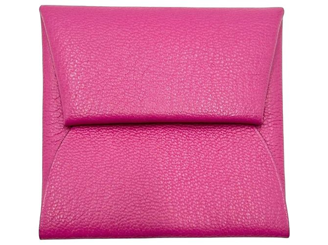 Hermès Hermes Bastia Square Coin Purse Pink