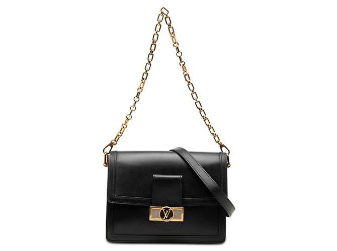 Louis Vuitton Dauphine MM Handbag Black