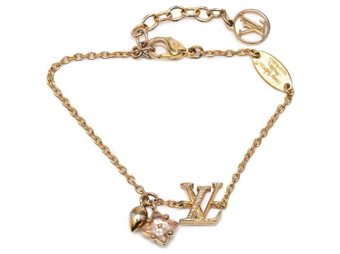 Bracciale Charm Monogram Flower Louis Vuitton D'oro