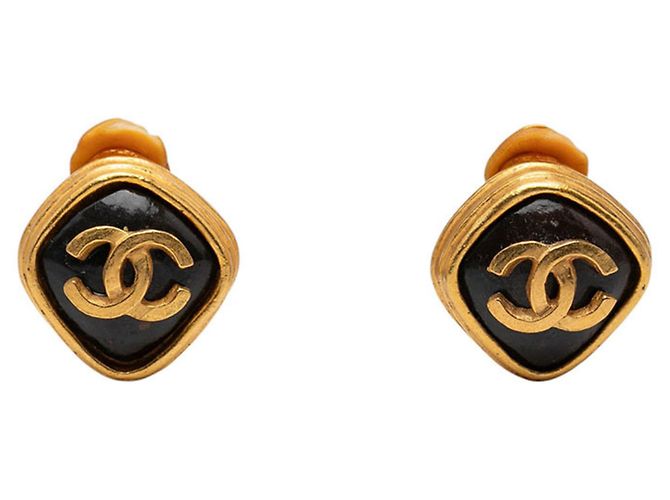 Orecchini a clip Vintage Chanel Coco Mark D'oro