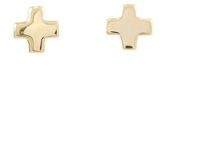 Tiffany & Co Orecchini Tiffany Cruciform D'oro 
