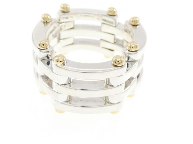 Gate Link Ring Tiffany & Co. Silber Golden