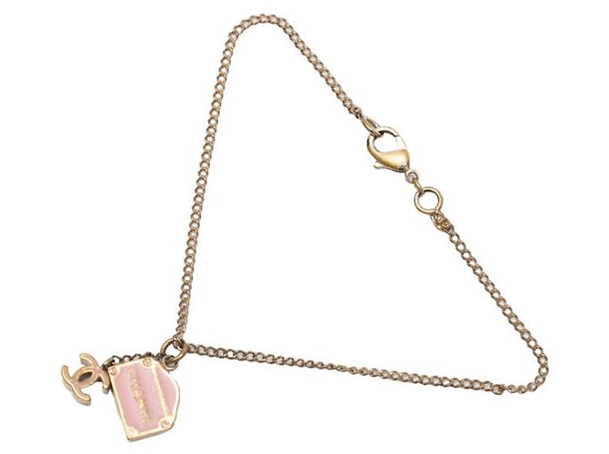Pulsera Chanel Cambon Rosa Dorado