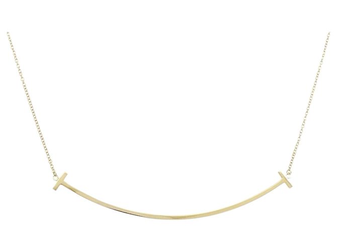 Collar Tiffany & Co. T Smile Large Dorado