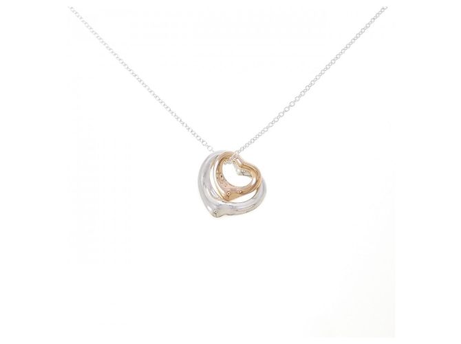 Tiffany & Co Collar Tiffany Open Heart Plata Dorado