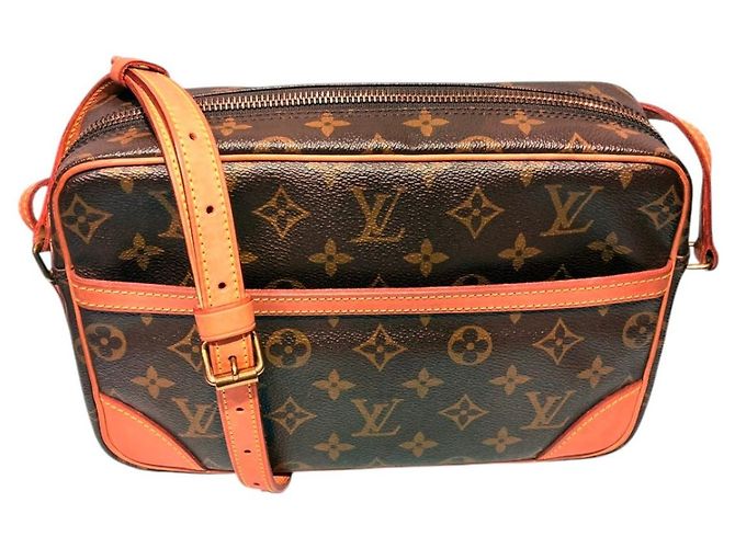 Borsa a tracolla Louis Vuitton Trocadero Monogram Marrone