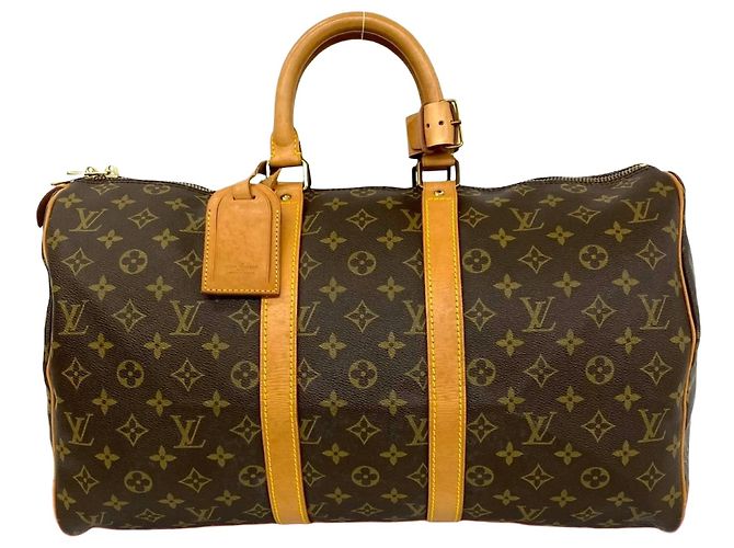Borsa Boston Monogram Louis Vuitton Marrone