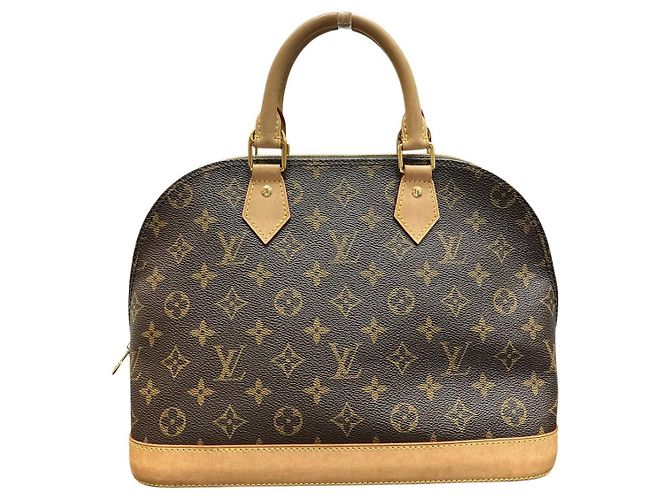 Borsa Louis Vuitton Alma Monogram Marrone