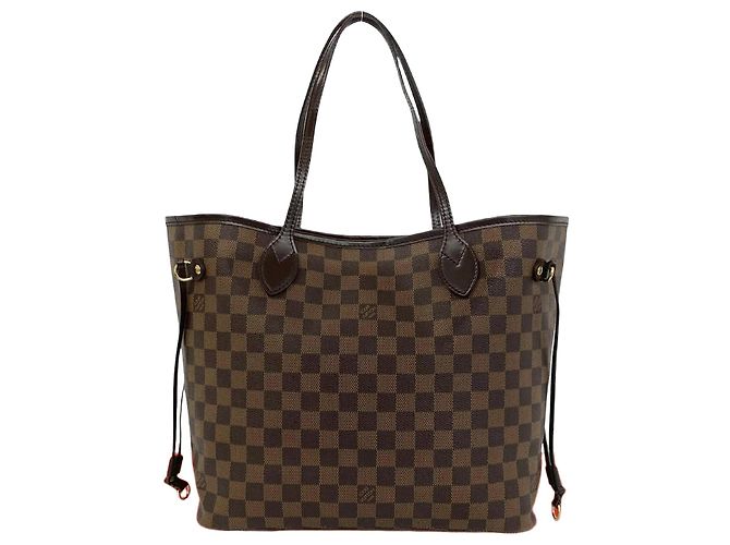 Borsa tote Louis Vuitton Neverfull Damier Marrone