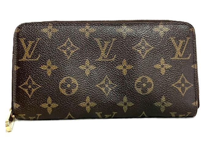 Louis Vuitton Zippy Wallet Monogram Long Wallet Brown
