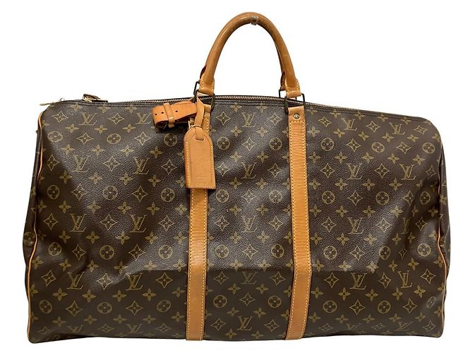 Sac Boston Louis Vuitton Keepall Monogram Marron