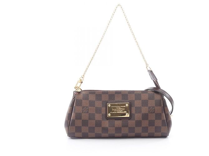 Borsa 2way Louis Vuitton Eva Damier Ebene Coated Canvas Marrone