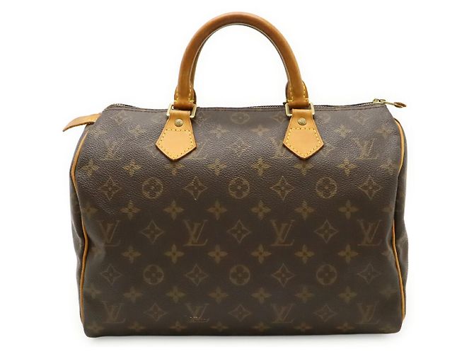 Speedy Bolsa de mão Louis Vuitton Monogram Marrom