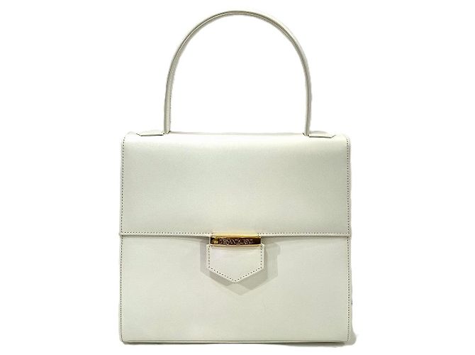 Lederhandtasche Yves Saint Laurent Weiß 