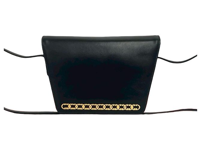 Borsa a tracolla in pelle Gucci Nero