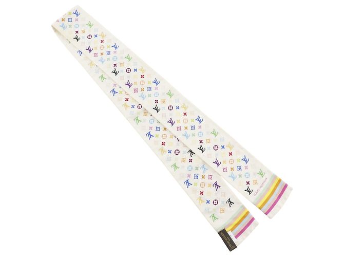Louis Vuitton Bandeau Monogram Seidentuch Weiß