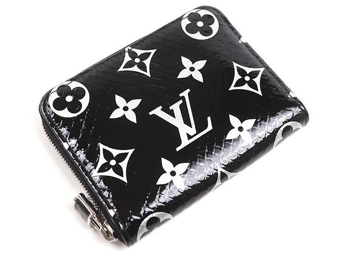 Louis Vuitton Exotic Python Zippy Coin Purse Black