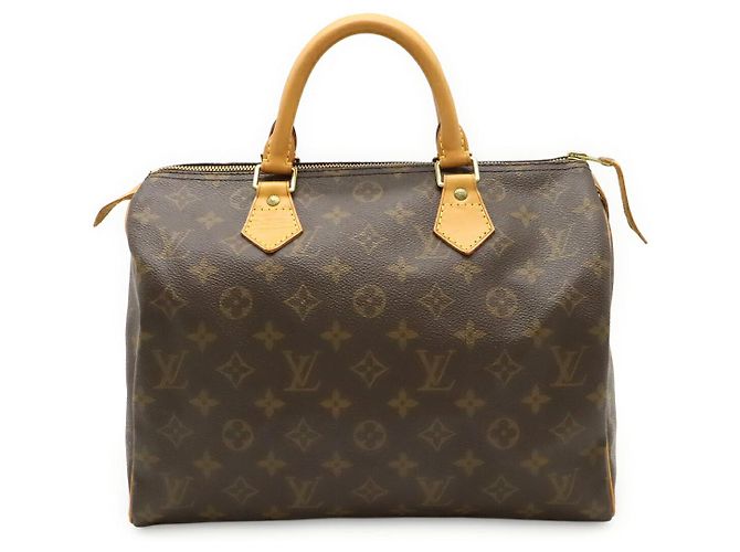 Speedy Bolso Louis Vuitton Monogram Castaño