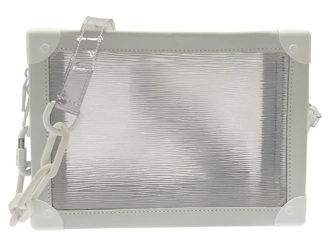 Louis Vuitton Soft Trunk Schultertasche Weiß