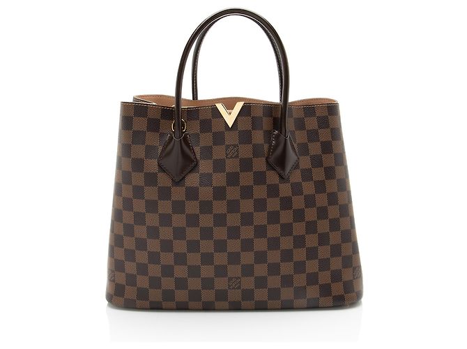 Tote Kensington Damier Ebene Louis Vuitton Marrone